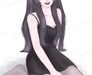 韓国風｜クールで綺麗めな女の子イラスト描きます 可愛いだけじゃ物足りない。ダークなイラストを探している貴方へ イメージ9