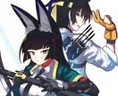 漫画アニメ調のポップな立ち絵を描きます 有名ゲームキャラクターデザイン経験VTuber イメージ4