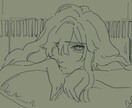 SNSアイコンの制作を承ります ちょっとダウナーでゆるいイラストアイコン イメージ3