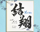 最短1日！飾りやすい小色紙の命名書を制作します 筆文字オーダー命名書｜小色紙・ビニール付 イメージ5