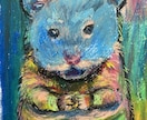 海外アートみたいなペット肖像画を描きます お写真を元に、世界に一枚だけの特別な肖像画を制作します。 イメージ6