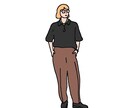 人物を可愛いイラストにします 納品は3日以内にお届け出来るように致します。 イメージ3