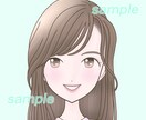 ふんわり優しい、透明感のあるイラスト描きます 大人の女性におすすめのアイコン イメージ9