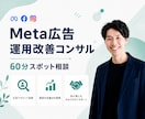 Meta広告のプロが運用改善の相談にのります 60分のビデオ通話で今日からできる広告の改善点を一緒に整理！ イメージ1