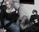 気怠さと儚さを纏う人物を描きます 立ち絵/一枚絵/キャラデザ　制作いたします イメージ6