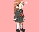 かわいいミニキャライラスト描きます 商用・二次利用可！使い勝手の良いシンプルデザイン！ イメージ2
