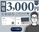 割安でシンプルな名刺を作成します 丸投げOK! シンプルなデザインをお届けします イメージ1