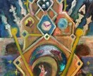 思いでのアンティークなどを中心とした絵画をかきます 思わず見てしまう、好きな物が中心の賑やかな世界油彩画 イメージ2