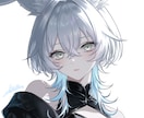 透明感のあるアイコンイラスト制作します SNS・配信・活動用に◎ご希望に寄せて丁寧に制作します イメージ4