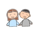 にこにこ笑顔が可愛い似顔絵を描きます SNSのアイコンにぴったり！！ イメージ2