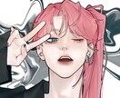 個性的でジェンダーレスなイラスト描きます 他と被りたくない、ビジュアルに拘りがある方の為のアイコン制作 イメージ1