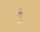 あなたのファッションをイラストで表現します 様々なファッションをした女の子のイラストを描くのが得意です イメージ3