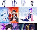 キャラクターデザイン･立ち絵をご提供します あなたのこだわりを全て詰め込んで好きを形に イメージ1