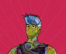 お写真を元に個性的に描かせていただきます アイコンやプレゼントなどに！色彩鮮やかに描かせて頂きますれ イメージ5