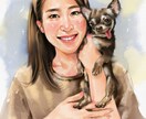 ペットのお写真をもとにデジタル水彩似顔絵を描きます 【ペットプラン】素敵な写真をより鮮やかに仕上げます✨ イメージ4