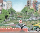 思い出の風景、憧れの風景を描きます 写真をもとにシンプルに、繊細に風景や人々を描きます イメージ3