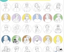 シンプルおしゃれな似顔絵イラストアイコン作成します 【線画の似顔絵】SNSやYouTubeのプロフィールに^^ イメージ8