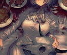 一枚絵、アイコン等製作します レトロ、暖色の雰囲気がお好きな方へ イメージ9