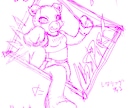 歌ってみた、立ち絵等のイラスト描きます 実績が欲しいので低価格でお受けします！YouTubeなどに！ イメージ3