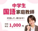元教員現役塾講師が中学生国語の家庭教師をします 読解・記述を中心に一人ひとりにサポートします イメージ1