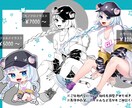 カラー/モノクロ/ミニキャラなどイラスト作成します アイコン・立ち絵などご要望をお伺いします！ イメージ3
