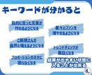 お客さんに刺さるキーワードの見付け方をおしえます 集客に繋がるパワーワード、トレンドなどキーワードが分かる イメージ6