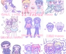 かわいいデフォルメイラストお描きします 夢絵、アイコンなんでもお描きします♡ イメージ1