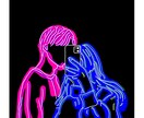 写真からあなただけの人線画を作成致します 写真を線画に変身させます！(プロフィールアイコンにも！) イメージ4