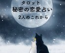 秘密の恋・あなたの幸せの行方を占います ☆切なく辛い気持ちを優しく解きほぐすお手伝いをします。 イメージ1