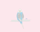 商用可☆鳥さんのおしゃれなイラストを2枚描きます SNSやブログのアイコンやプレゼントなどにどうぞ♪ イメージ3