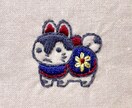 お好きなイラストをご希望の服や布に刺繍します お子さんが書いた絵やオリジナルイラストを刺繍いたします。 イメージ7