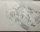 温かい室内の絵を描きます。ます 手描きで、温かみのある室内イラストを描きます。 イメージ4