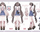 Live2D用パーツ分け立ち絵制作致します キャラクターデザインもお任せください！ イメージ4