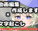 動画編集・テキスト入力します 動画編集します(文字起こし・ゼロから動画作成) イメージ1