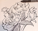 手描きの温もりあるSNSアイコンを制作します アナログ画材で描く世界に一つのアイコン制作します！ イメージ2