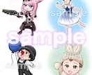 DM必須m(_ _)mかわいいちびキャラ描きます 商用利用可！似顔絵や理想のイメージのミニキャラなど イメージ6