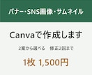 CanvaでバナーやSNS画像を作成します 目的に合わせて、ひと目で伝わるデザインに仕上げます イメージ1