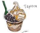 5件注文(残1件)が入るまで特別価格で挿絵描きます お食事メニューや冊子のちょっとした挿絵も！ イメージ1