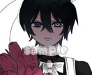 SNSで使えるバストアップのアイコンを描きます 雰囲気のある可愛くてちょっとかっこいいイラストをお届けします イメージ2