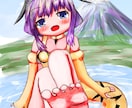 かわいいイラスト描きます かわいい女の子のイラスト描きます。 イメージ1