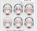 VTuber向け！オリジナルモデルの制作いたします live2Dイラスト＋PRO監修モデリング イメージ4