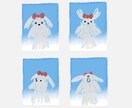 ワンちゃんの証明写真風手描きイラスト描きます やわらかで個性的な手描きイラスト！ イメージ2
