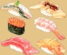 商用◎水彩で食欲をそそる食べ物のイラストを描きます 広告・挿絵・メニューに。ラフ修正無制限、ヒアリングが得意です イメージ5