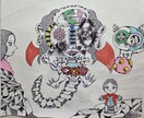 オリジナル絵画・イラスト作品を依頼で描きます 特徴的な絵柄のオリジナルの絵をお客様のご要望に応えて描きます イメージ2