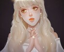 儚げなリアルテイストのイラスト描きます SNSのアイコン、似顔絵等のご依頼受けております。 イメージ1