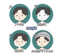 似顔絵アイコン制作します お子様やあなたの似顔絵をアイコンにします イメージ4