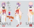 可愛いアニメ塗りイラストを描きます 一枚絵、サムネ、スチル、立ち絵など　キャラデザも！ イメージ4