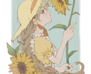 淡くて柔らかな雰囲気のあるイラストを描きます 女の子の髪とお花やフリルを描くのが大好きです！ イメージ3
