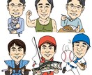 名刺、アイコン、贈り物用似顔絵、イラスト作成します 誇張は控えめでそっくりな似顔絵やポップなイラストを描きます イメージ4