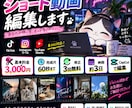 ショート動画を見やすく魅力的に編集します TikTok・リール・Shorts向け縦動画を編集します イメージ1